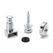 Schaller | S - Locks | Pair | Guitar Strap Locks w/ NEW Silent Design (S - Locks M Chrome) - Gsus4