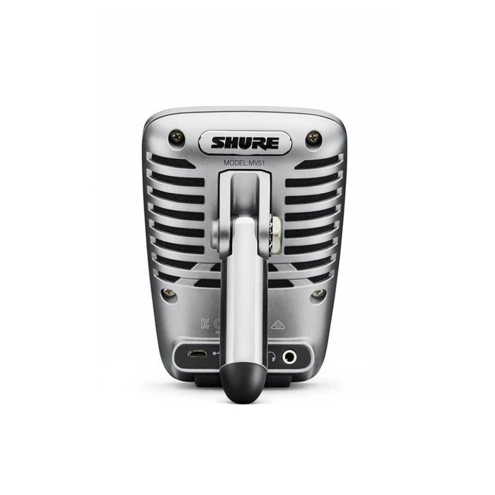SHURE | Motiv MV51 | Digital Large - Diaphragm Condenser Microphone | Lightning & USB - C Cables included (SHR - MV51 - DIG) - Gsus4
