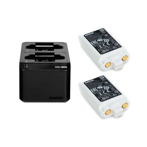 SHURE | SBC203 & 2x SB903 Pack | SLXD Dual Docking Charging Station & Battery Packs (SHR - SB903+SBC) - Gsus4