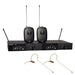 SHURE | SLX - D | SLXD1/MX153/SLXD4D | 2Ch Wireless System w/ 2x SLXD1 Body Pack & 2x MX153 Headset Mic (SHR - SLXD14DM3L57 - COCOA) - Gsus4