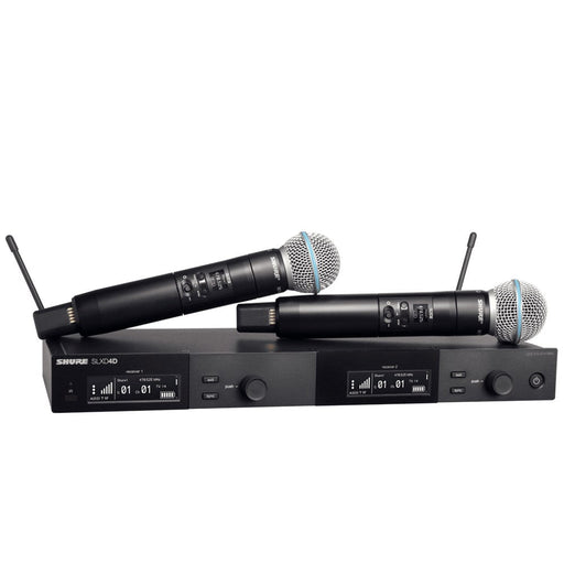 SHURE | SLX - D | SLXD24D/B58 | 2Ch Wireless System w/ SLXD2 2x Beta 58 Handheld Transmitters (SHR - SLXD24DB8L57) - Gsus4