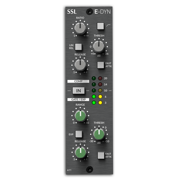 Solid State Logic | 611DYN V2 | 500 Series Dynamics Module | SSL E - Series (SS - E - DYN - 500 - V2) - Gsus4
