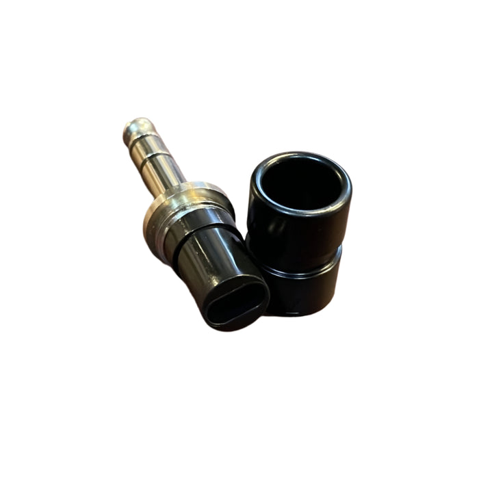 SquarePlug | SPS7 - S | Short Body Straight TRS Connector | w/ oblong shaped ring for Y - Cable (KM - SPS7 - SBK) - Gsus4