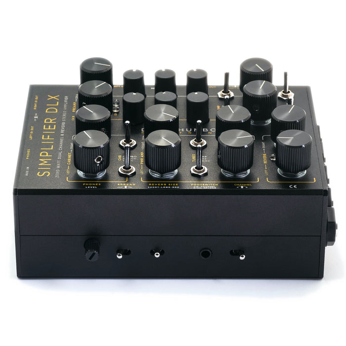 DSM & Humboldt | SIMPLIFIER DLX | Dual Channel Zero-Watt Stereo Amp | w/ Built-in Reverb & External Footswitch