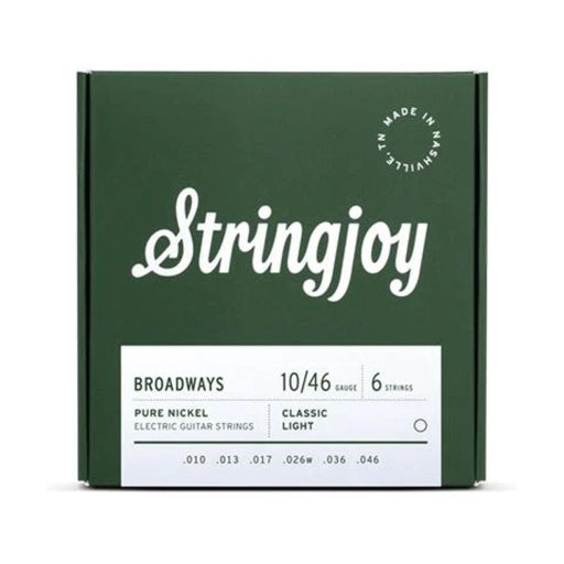 Stringjoy | Broadways | Classic | Light Gauge (10 - 46) | Pure Nickel | Electric Guitar Strings (SJ - BR1046) - Gsus4
