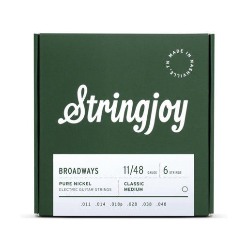 Stringjoy | Broadways | Classic | Medium Gauge (11 - 48) | Pure Nickel | Electric Guitar Strings (SJ - BR1148) - Gsus4