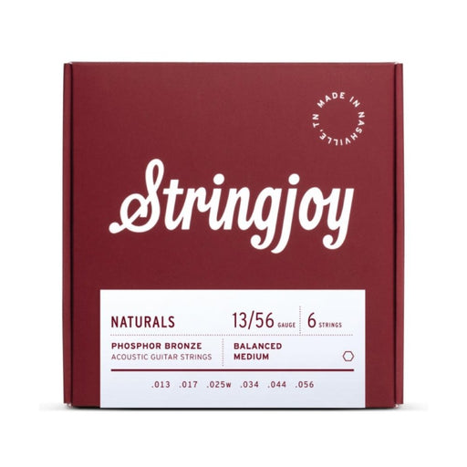 Stringjoy | Naturals | Medium Gauge (13 - 56) | Phosphor Bronze | Acoustic Guitar Strings (SJ - NB1356) - Gsus4