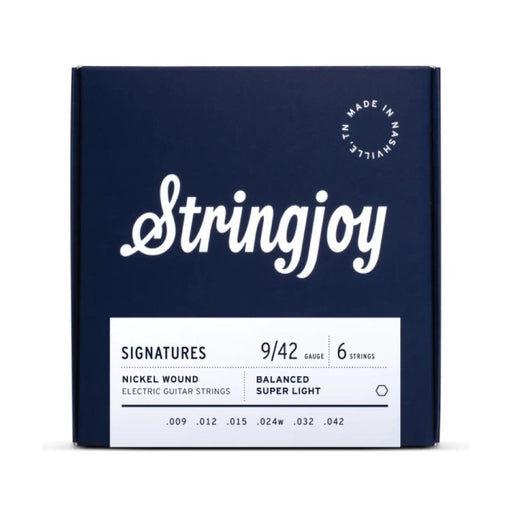 Stringjoy | Signatures | Balanced | Super Light | Gauge (9 - 42) | Nickel Wound | Electric Guitar Strings (SJ - BAL9) - Gsus4