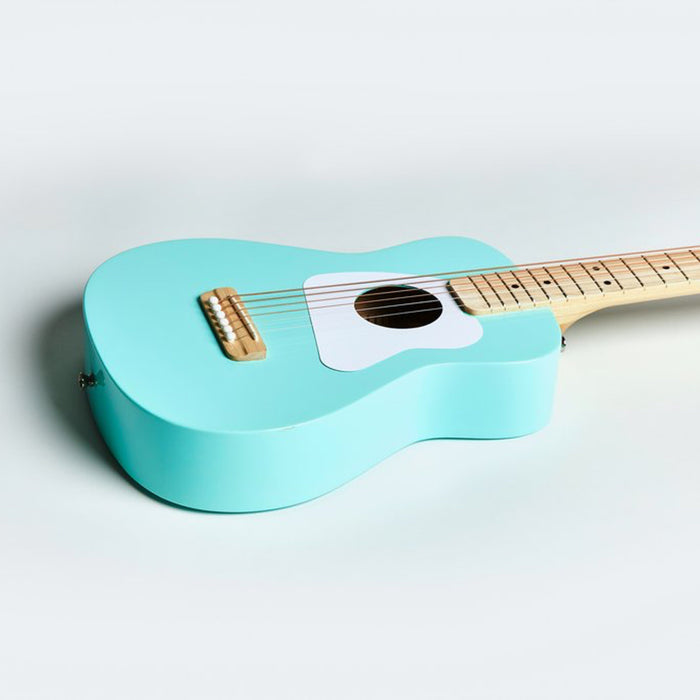 Loog | Pro VI Acoustic Guitar | w/ Chord Diagrams Flash Cards | Loog Learning App | Surf Green