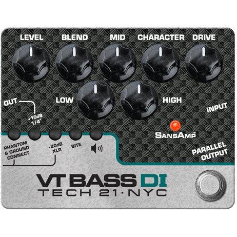 Tech 21 | SansAmp VT Bass DI | SVT® - Style Preamp & DI (CS - VTB - DI) - Gsus4