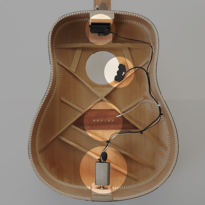 ToneGauge | ORIGIN | Acoustic Guitar Dual Source Preamp Pickup System | Microphone & Piezo Pickup Blend Control