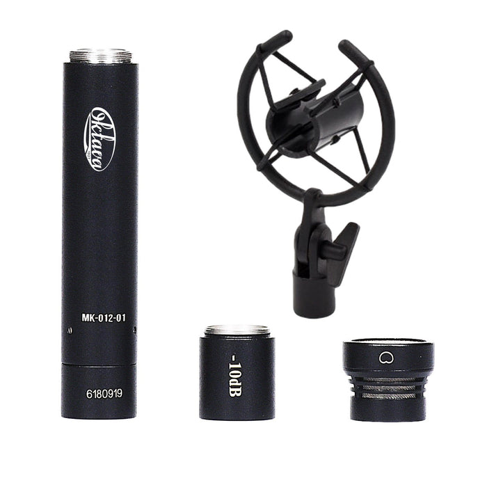 Oktava | MK-012-01 | Moldular Small Diaphragm Condenser Microphone | w/ Cardioid Capsule | Black