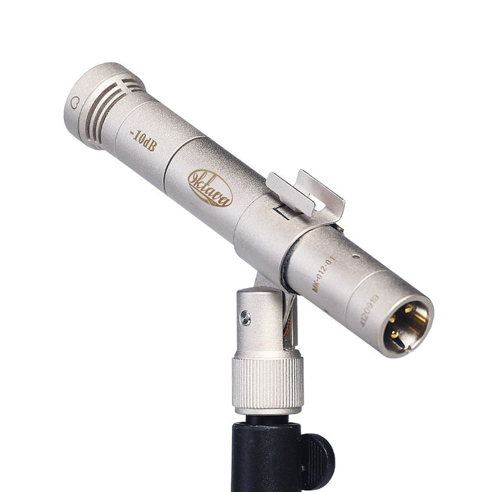 Oktava | MK-012-03 | Moldular Small Diaphragm Condenser Microphone | w/ Hyper, Cardioid & Omni Capsule | Silver