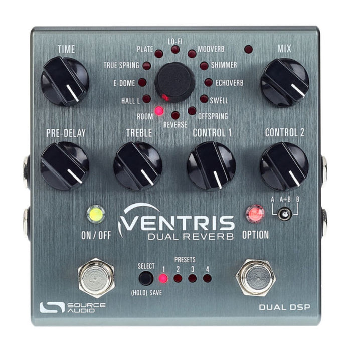 Source Audio | VENTRIS | Dual Stackable Stereo Reverb | 14 Modes