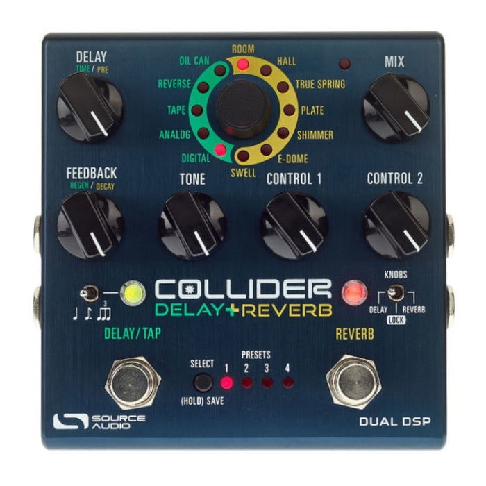Source Audio | COLLIDER | Dual DSP | Stereo Delay & Reverb Pedal
