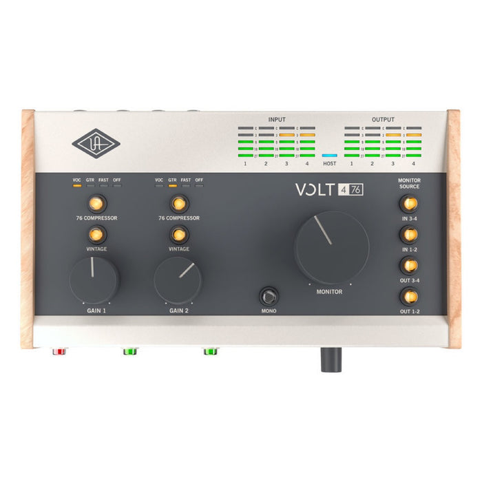 Universal Audio | Volt 476 | 4-in / 4-out USB-C Audio Interface | w/ 610 Tube Pre & 1176 FET Compressor