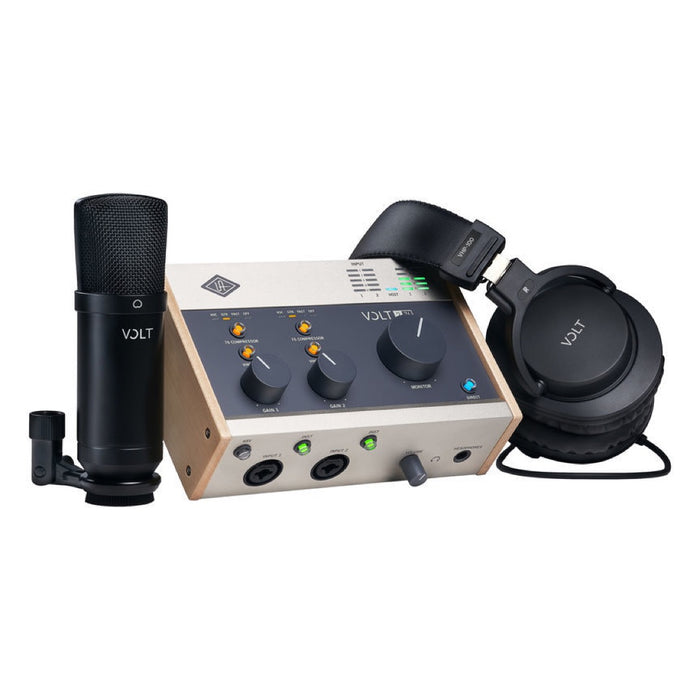 Universal Audio | Volt 276 | Studio Pack | 2-in / 2-out USB-C Audio Interface, Mic & Headphone