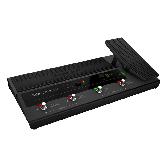 IK Multimedia | iRig Stomp I/O BUNDLE | w/ Amplitube 5 SE &  USB Pedalboard Controller /Audio Interface |