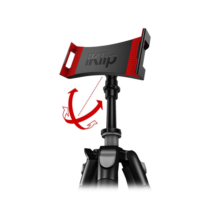 IK Multimedia | iKlip3 Video | Stand for iPad or Tablet with Tripod Thread Adapter