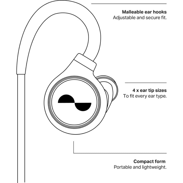Nura | NuraLoop | Wireless Bluetooth Earbuds | w/ ANC, Personalised Sound Technology