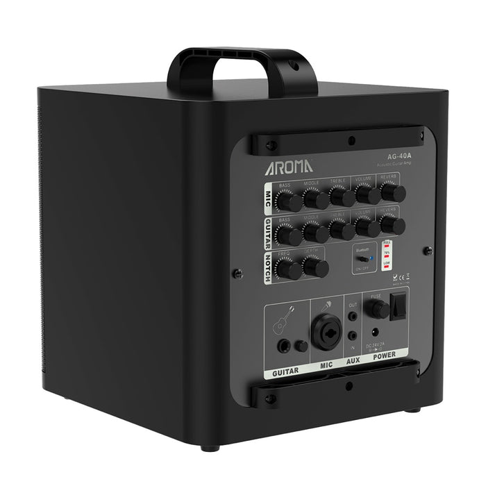 Aroma | AG40A | 40W Rechargeable Acoustic Amp | Black or White
