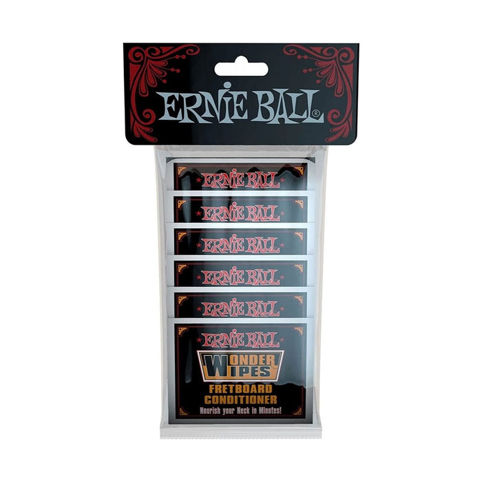 Ernie Ball | Wonder Wipes | Fretboard Conditioner | Refill Pack | 20 Pc | P04247