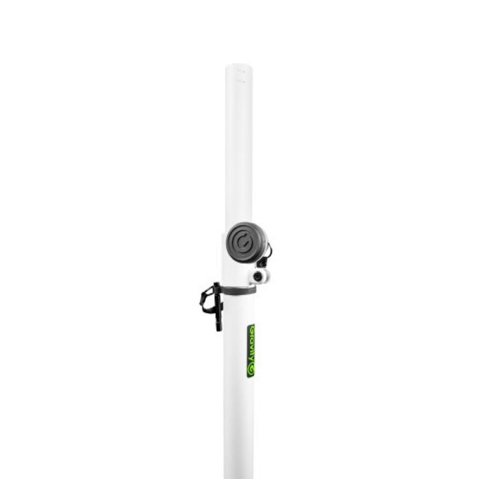 Gravity | LS431W | Lighting Stand | w/ Square Steel Base & Off Centre Mounting Option | White