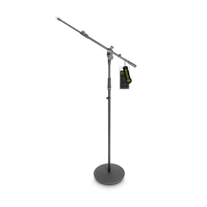 Gravity | MS2322B | Microphone Stand | w/ Round Base & 2-Point Adjacent Telescoping Boom