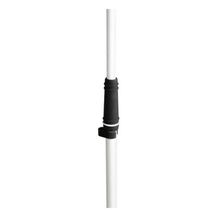 Gravity | MS23W | Straight Microphone Stand | w/ Round Base | White