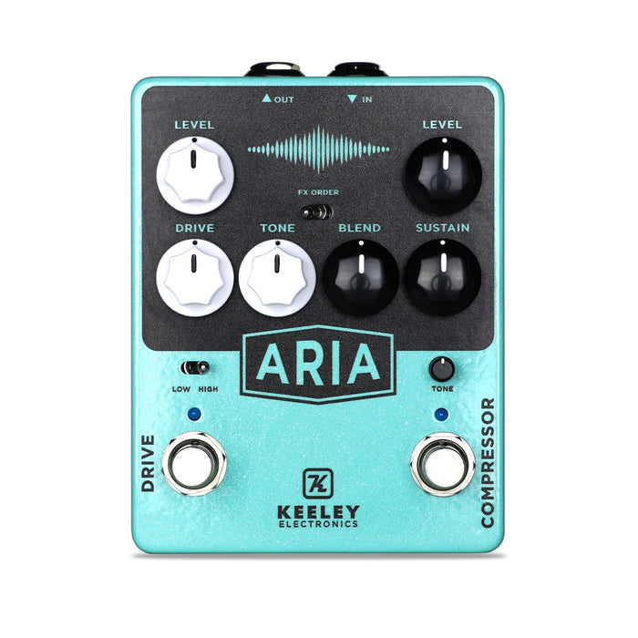 Keeley | ARIA | Compressor & Overdrive | 2-in-1 Effects Pedal