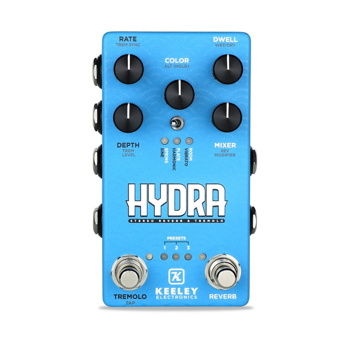 Keeley | HYDRA | Stereo Reverb & Tremolo | w/ Expression