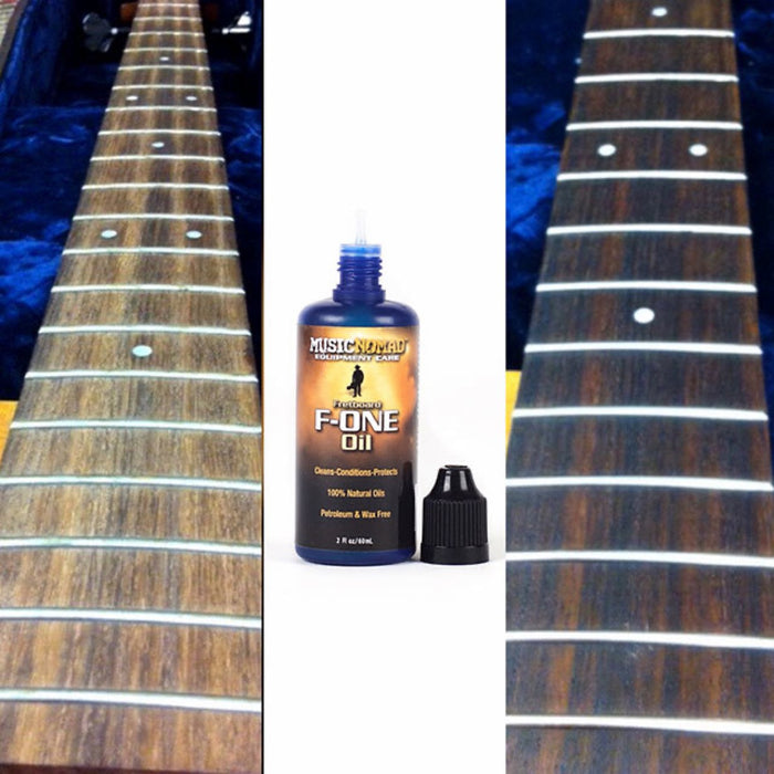 Music Nomad | MN125 | F-ONE | Unfinished Fretboard Care Kit | Oil, Cloth & Brush
