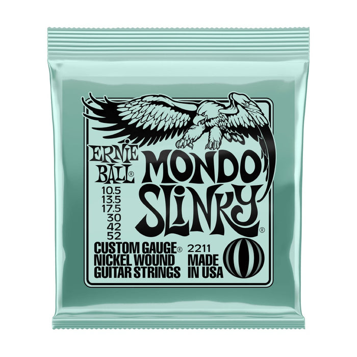 Ernie Ball | Mondo Slinky | Nickel Wound ELECTRIC Guitar Strings | 10.5-52 | P02211