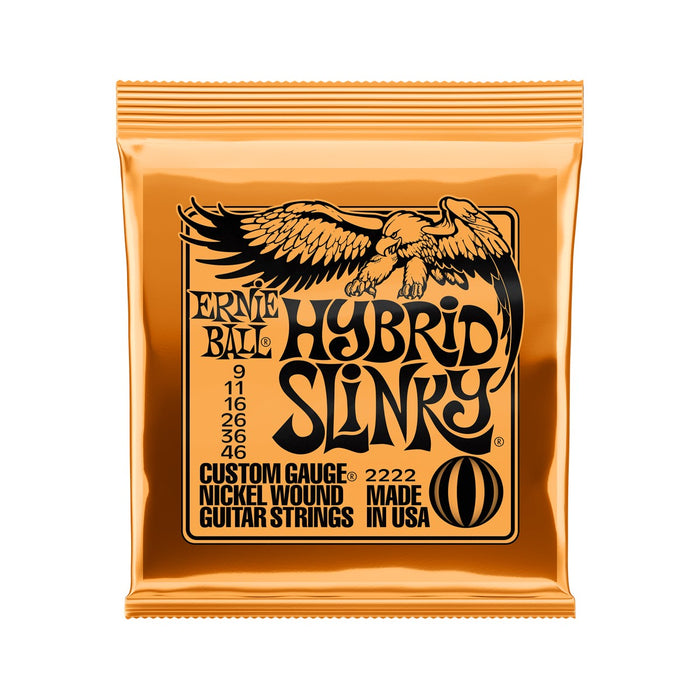 Ernie Ball | Hybrid Slinky | Nickel Wound ELECTRIC Guitar Strings | 9-46 | P02222