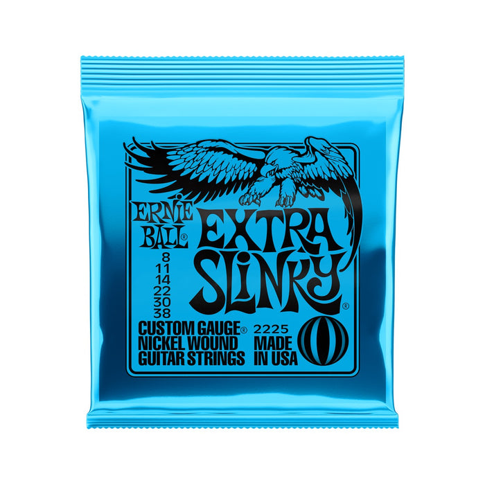 Ernie Ball | Extra Slinky | Nickel Wound ELECTRIC Guitar Strings | 8-38 | P02225