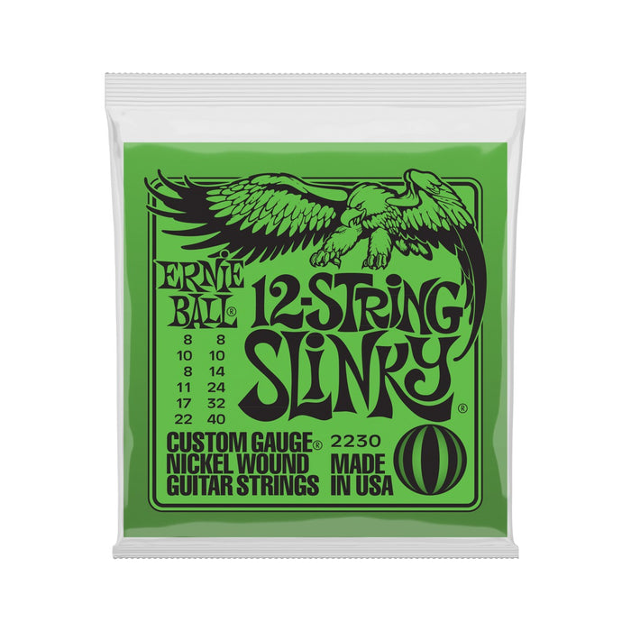 Ernie Ball | Slinky 12-String | Nickel Wound ELECTRIC Guitar Strings | 8-40 | P02230