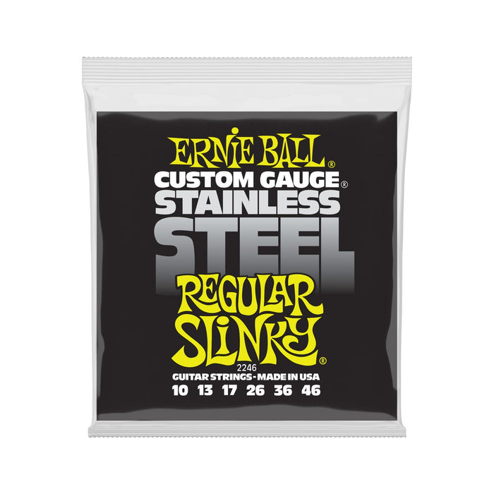 Ernie Ball | Regular Slinky | Stainless Steel Wound | ELECTRIC Guitar Strings | 10-46 | P02246