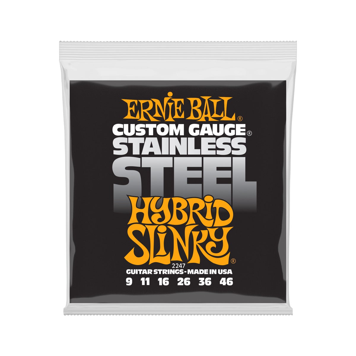 Ernie ball custom store gauge stainless steel