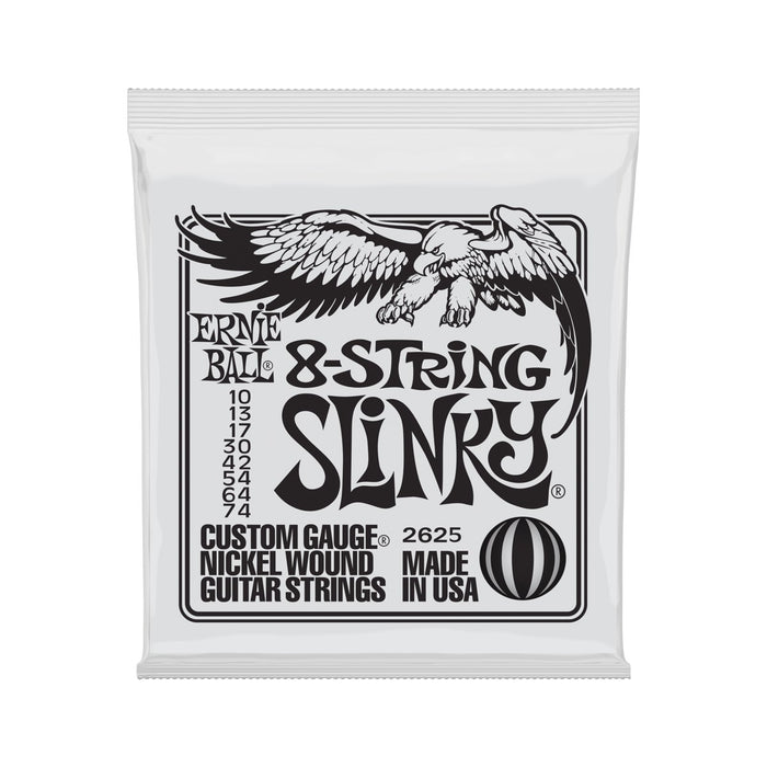 Ernie Ball | 8-String Slinky | Nickel Wound ELECTRIC Guitar Strings  | 10-74 | P02625
