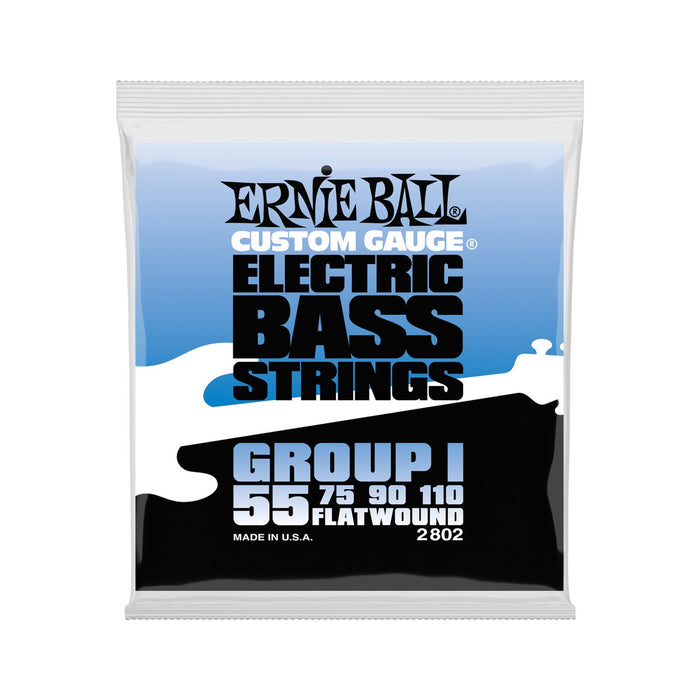 Ernie Ball | Flatwound Group I | BASS 4 Strings | 55-110 | P02802
