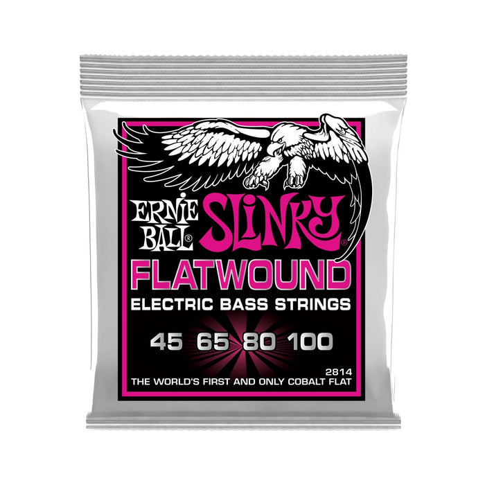 Ernie Ball | Super Slinky | Flatwound BASS 4 Strings | 45-100 | P02814