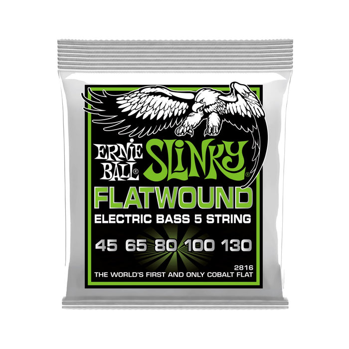 Ernie Ball | Regular Slinky | Flatwound BASS 5 Strings | 45-130 | P02816
