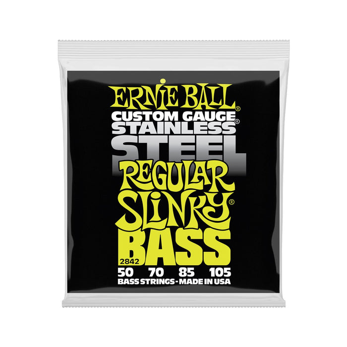 Ernie Ball | Regular Slinky | Stainless Steel BASS 4 Strings | 50-105 | P02842