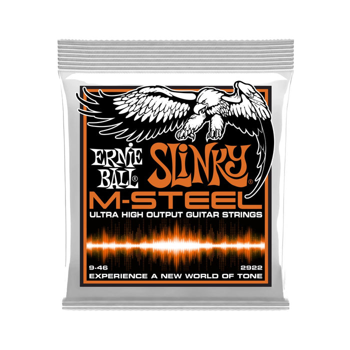 Ernie Ball | Hybrid Slinky | M-Steel | ELECTRIC Guitar Strings | 9-46 | P02922