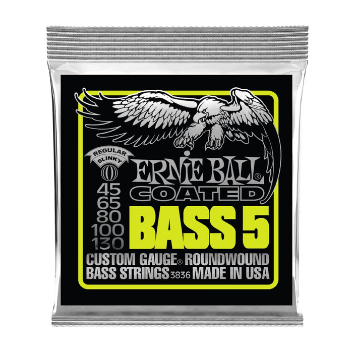 Ernie Ball | 5-String Slinky | Coated BASS 5 Strings | 45-130 | P03836