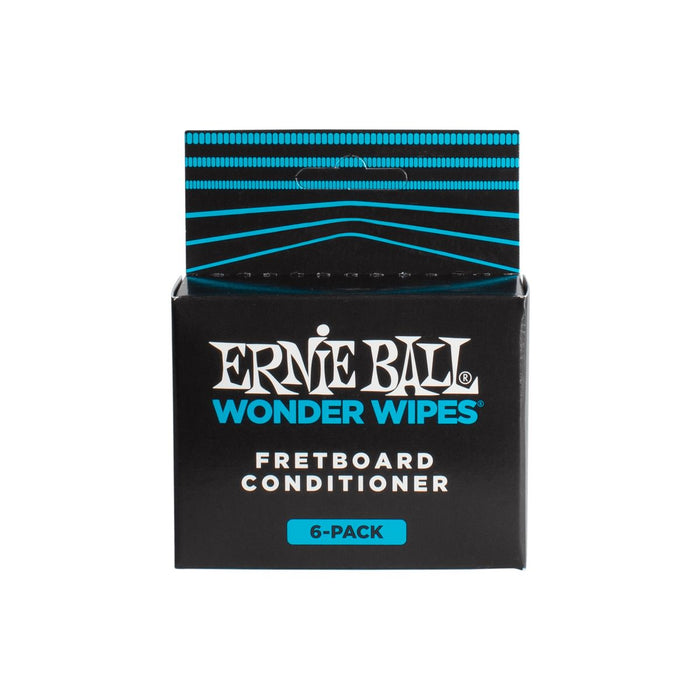 Ernie Ball | Wonder Wipes | Fretboard Conditioner | 6 Piece | P04276