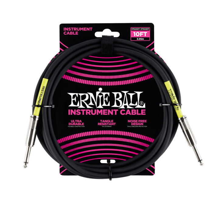 Ernie Ball | Straight / Straight Instrument Cable | 3m | Black | P06048
