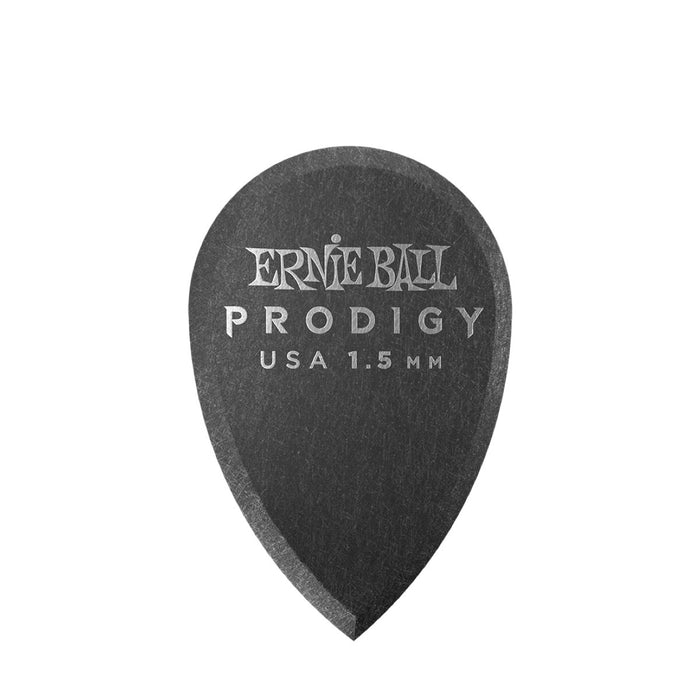 Ernie Ball | Prodigy Picks | Teardrop Black | 1.5 mm | 6 Pack | | P09330
