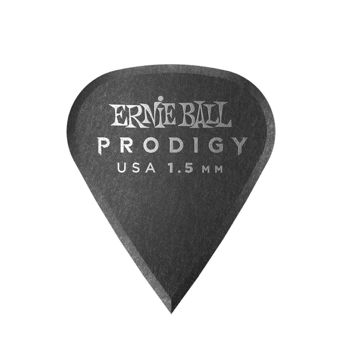 Ernie Ball | Prodigy Picks | Sharp | Black | 1.5 mm | 6 Piece | P09335
