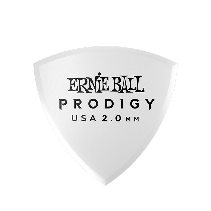 Ernie Ball | Prodigy Picks | Shield | White | 2.0mm | 6 Pack | P09337